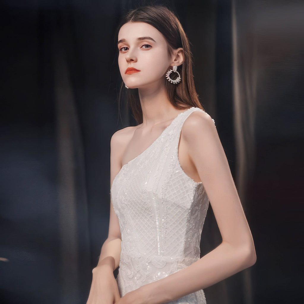 Women's High - end Entry Lux Elegant Socialite Dinner Party Sexy Long Slimming Fishtail Dress - LADYLINE X