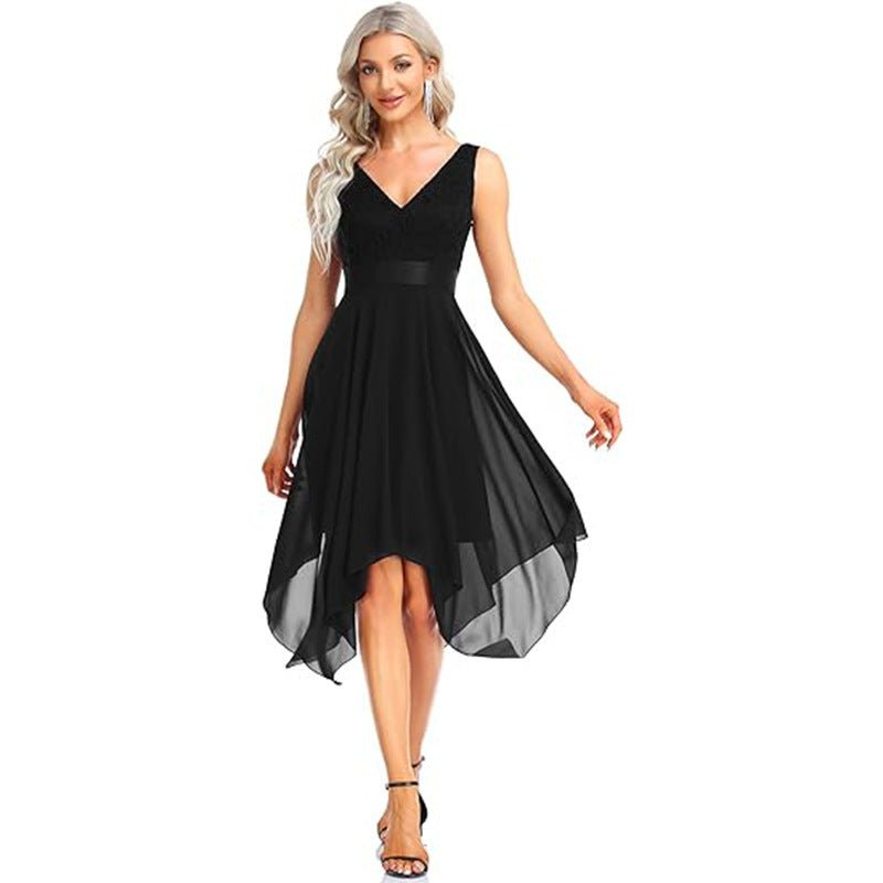 Women's Lace Chiffon Cocktail Ball Gown - LADYLINE X