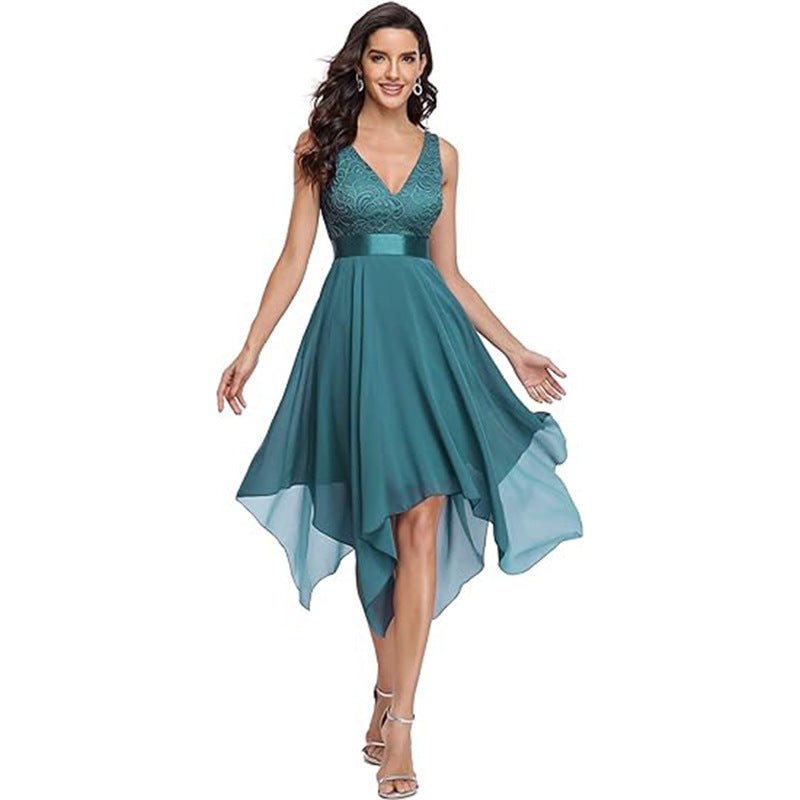 Women's Lace Chiffon Cocktail Ball Gown - LADYLINE X