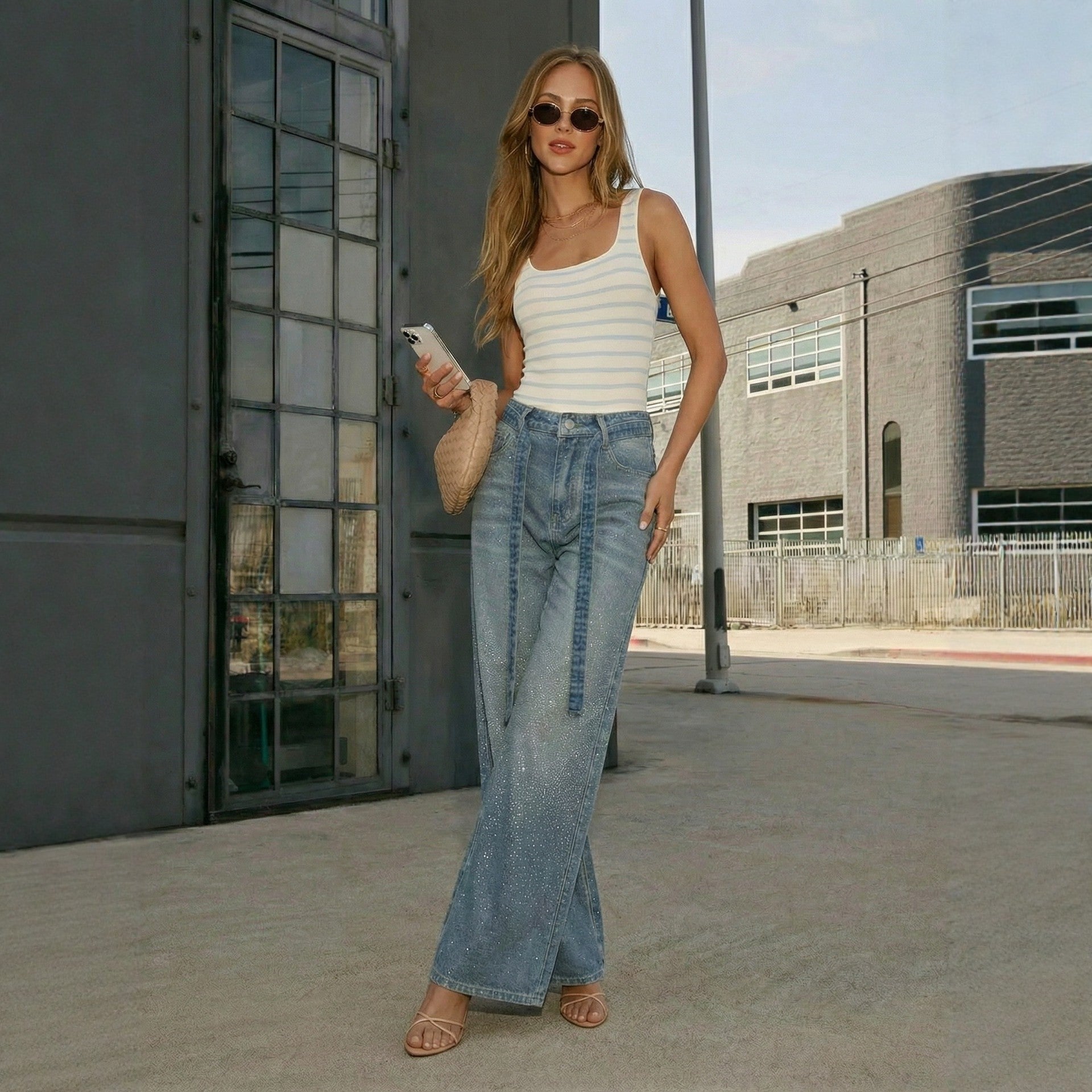 Women's Loose - fit High - waist Wide - leg Jeans - LADYLINE X