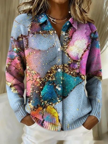 Womens Loose - fitting Sweater Cardigan For European And American - style Outfits - LADYLINE X