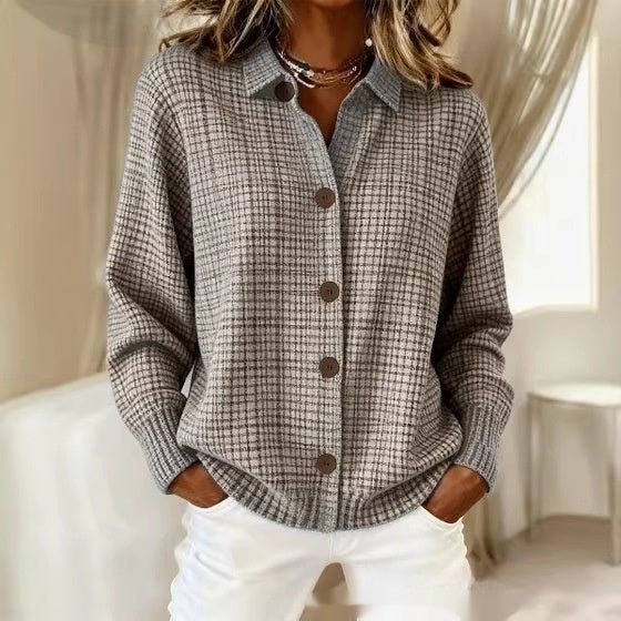 Womens Loose - fitting Sweater Cardigan For European And American - style Outfits - LADYLINE X