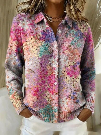 Womens Loose - fitting Sweater Cardigan For European And American - style Outfits - LADYLINE X