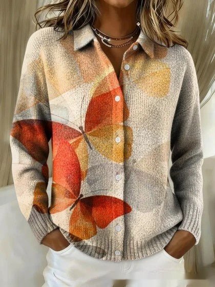 Womens Loose - fitting Sweater Cardigan For European And American - style Outfits - LADYLINE X