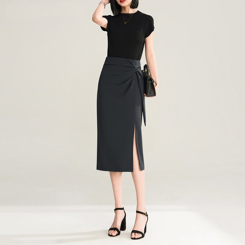 Women's Mid - Length Elegant Sheath Skirt - LADYLINE X