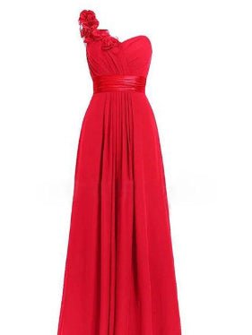 Women's Multi Colored Slanted Neck Sleeveless Strapless Long Dress - LADYLINE X