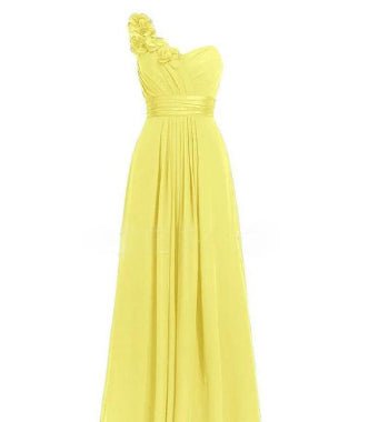 Women's Multi Colored Slanted Neck Sleeveless Strapless Long Dress - LADYLINE X