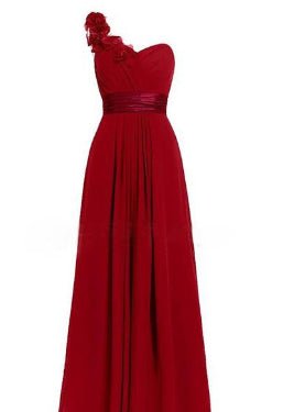 Women's Multi Colored Slanted Neck Sleeveless Strapless Long Dress - LADYLINE X