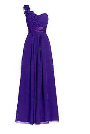 Women's Multi Colored Slanted Neck Sleeveless Strapless Long Dress - LADYLINE X