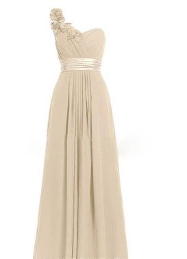 Women's Multi Colored Slanted Neck Sleeveless Strapless Long Dress - LADYLINE X
