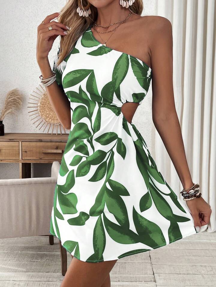 Women's New Stylish Off - Shoulder Hollow - Out Dress - LADYLINE X