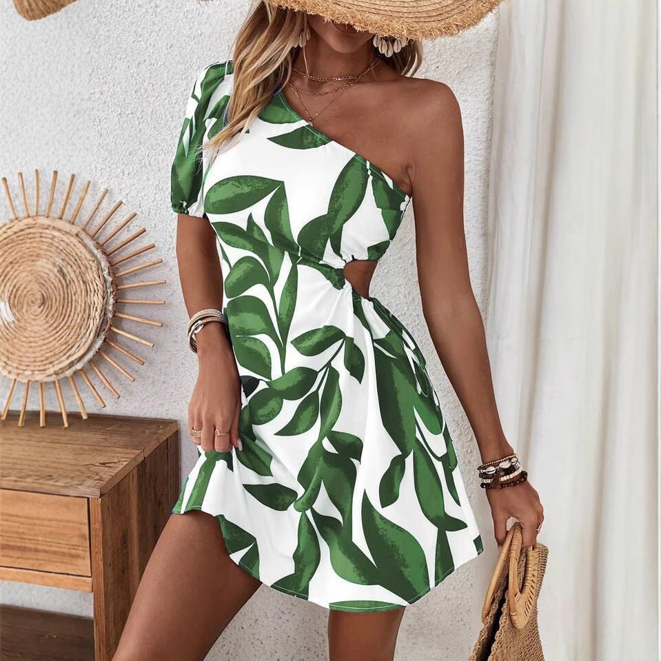 Women's New Stylish Off - Shoulder Hollow - Out Dress - LADYLINE X