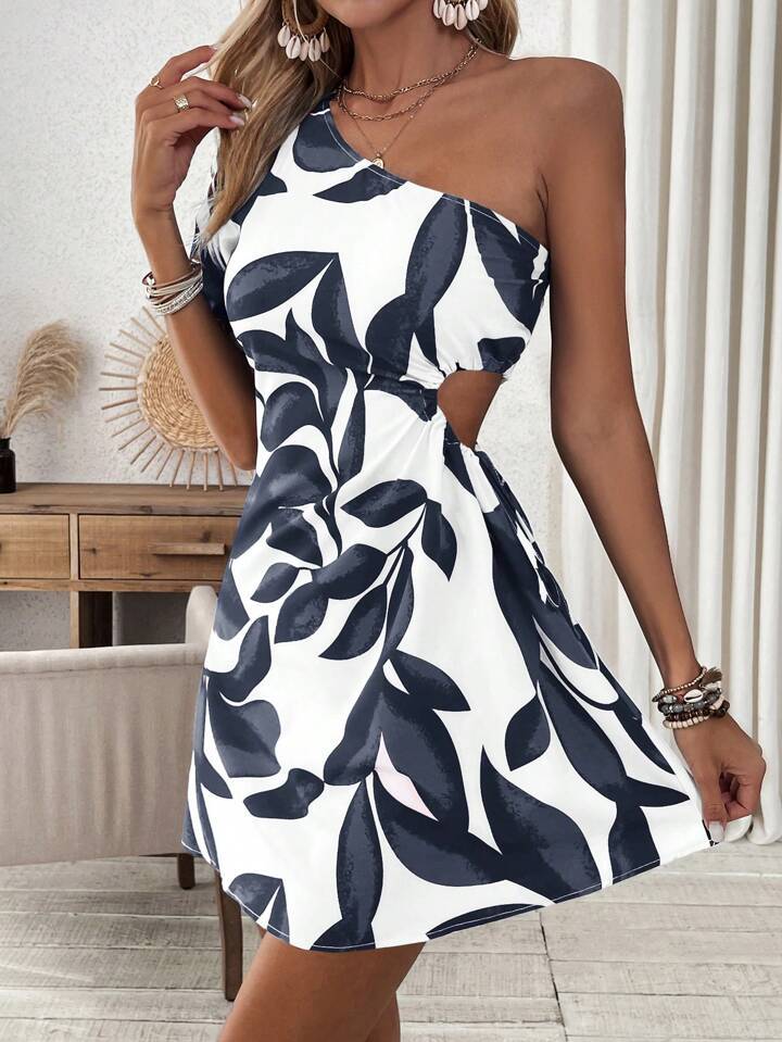 Women's New Stylish Off - Shoulder Hollow - Out Dress - LADYLINE X