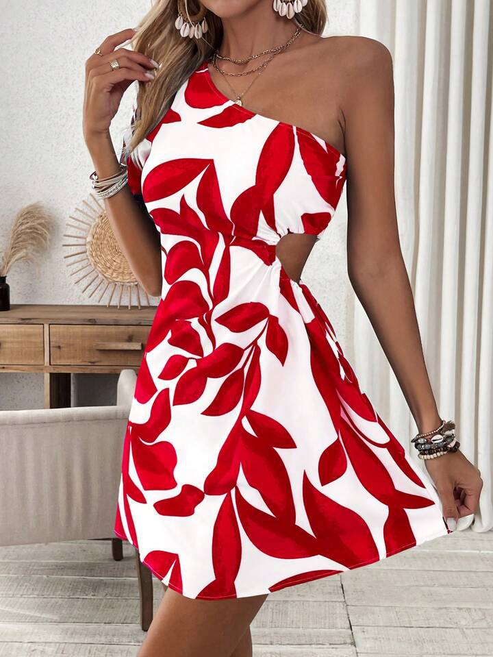 Women's New Stylish Off - Shoulder Hollow - Out Dress - LADYLINE X