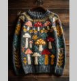 Women's Printed Christmas Sweatshirt Top - LADYLINE X