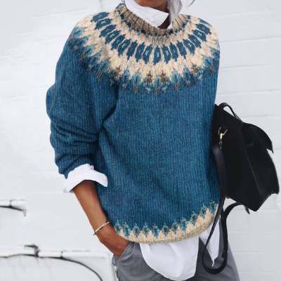 Women's Printed Christmas Sweatshirt Top - LADYLINE X