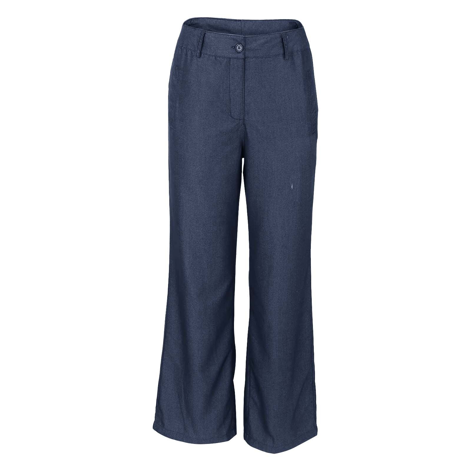 Womens Retro Striped Cotton - Linen Casual Pants - LADYLINE X