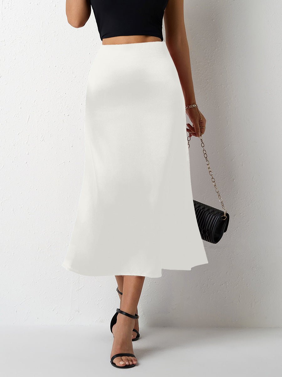 Womens Satin Mermaid Skirt SpringSummer Style - LADYLINE X