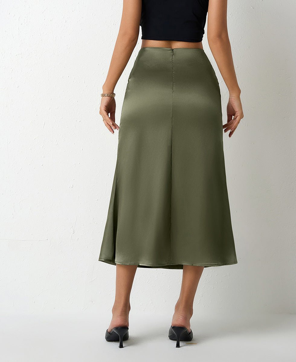 Womens Satin Mermaid Skirt SpringSummer Style - LADYLINE X