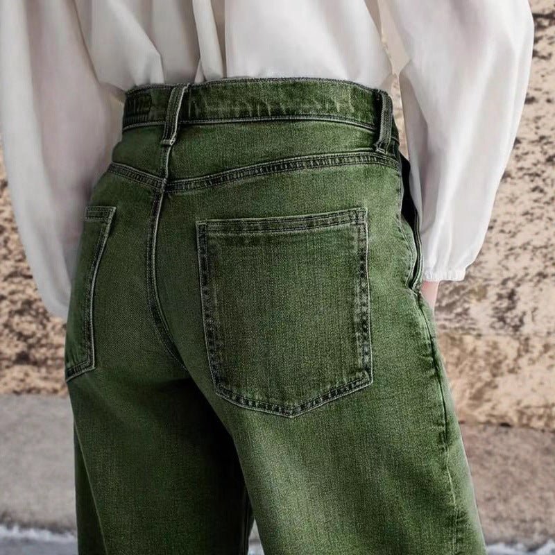 Womens Stylish Relaxed - fit Wide - leg Casual Jeans - LADYLINE X