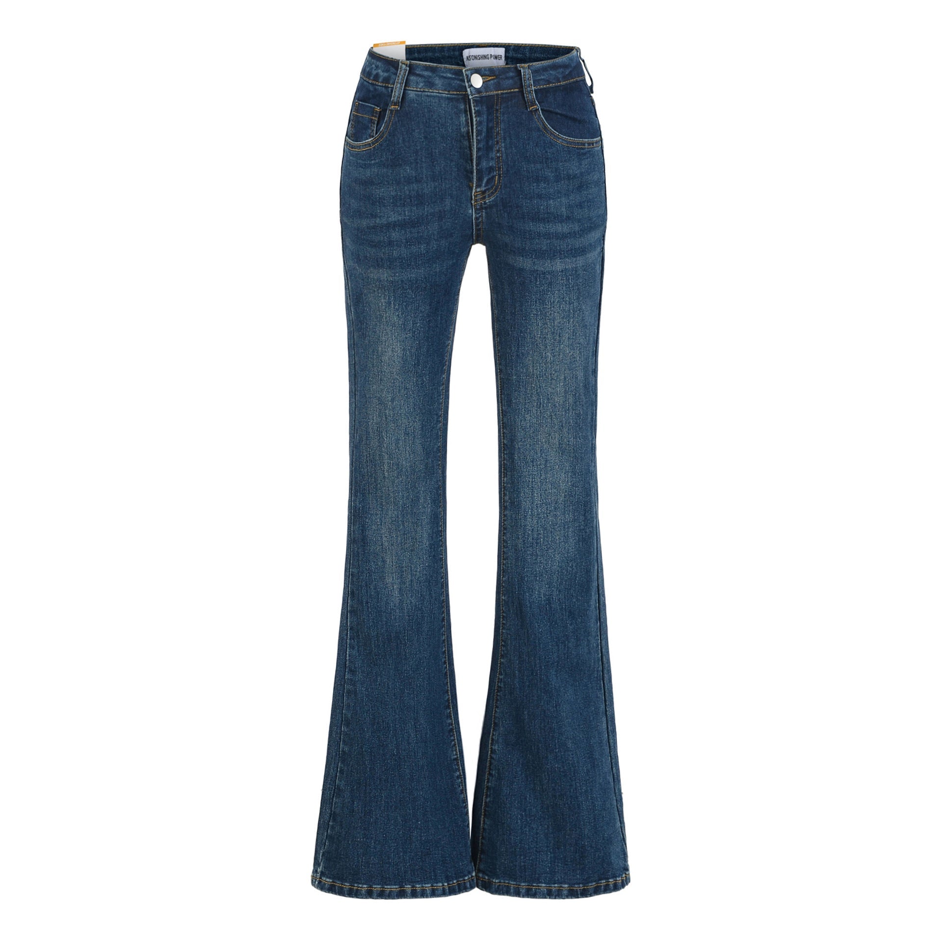 Womens Stylish Slim - fit Distressed Flared Jeans - LADYLINE X