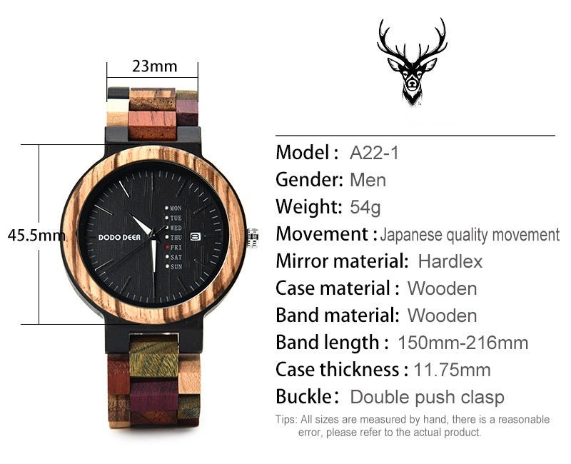 Wood Couple's Calendar Watch - LADYLINE X